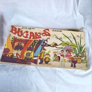 Bugaloos vintage board game incomplete damaged box and pieces